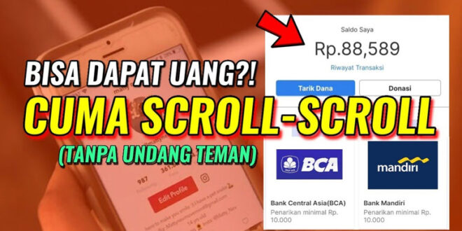 Aplikasi Scroll Berita Dapat Uang