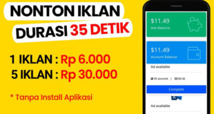 Aplikasi Lihat Iklan Dapat Uang